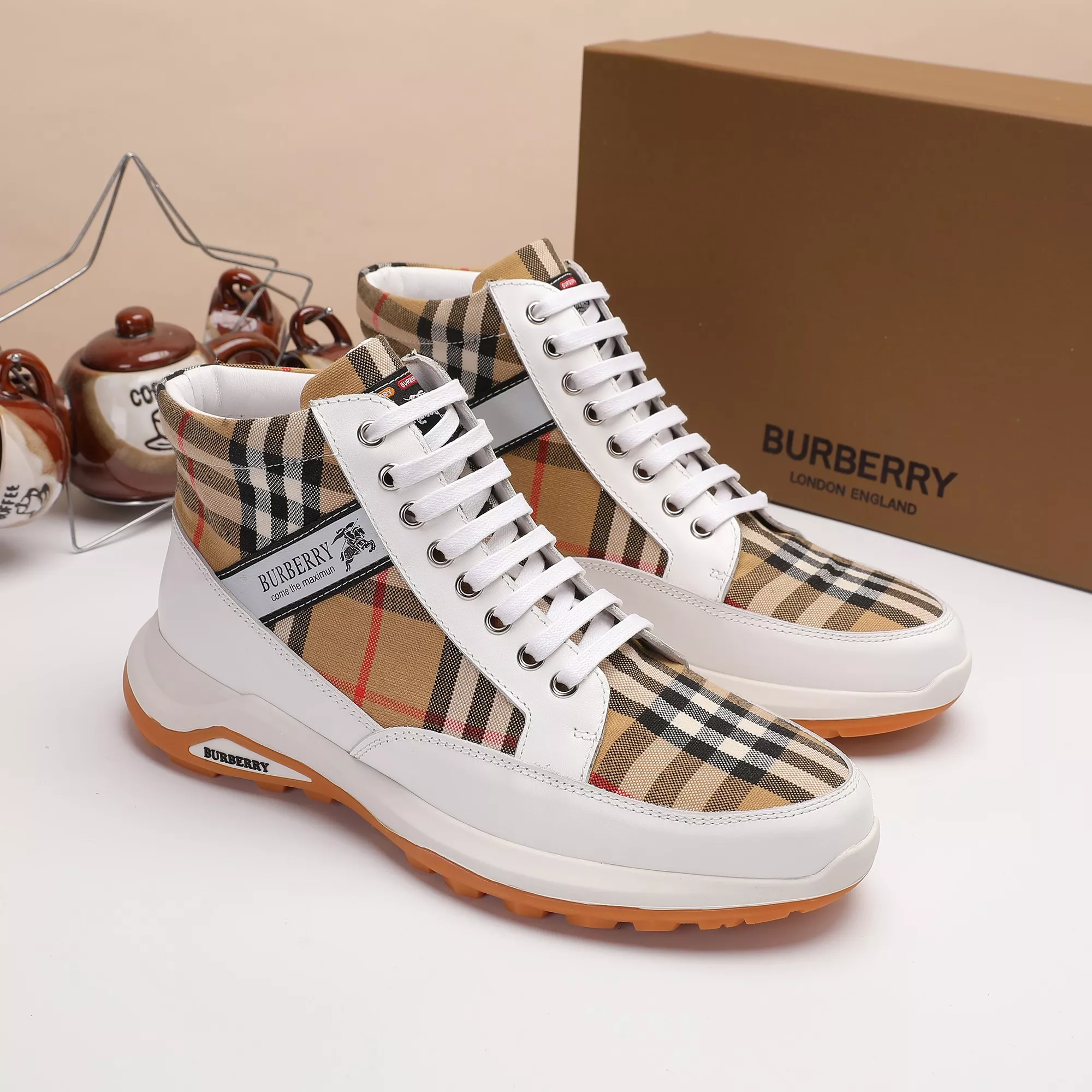 burberry high tops chaussures pour homme s_1273a661